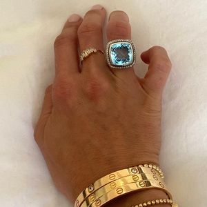 David Yurman Blue Topaz Ring